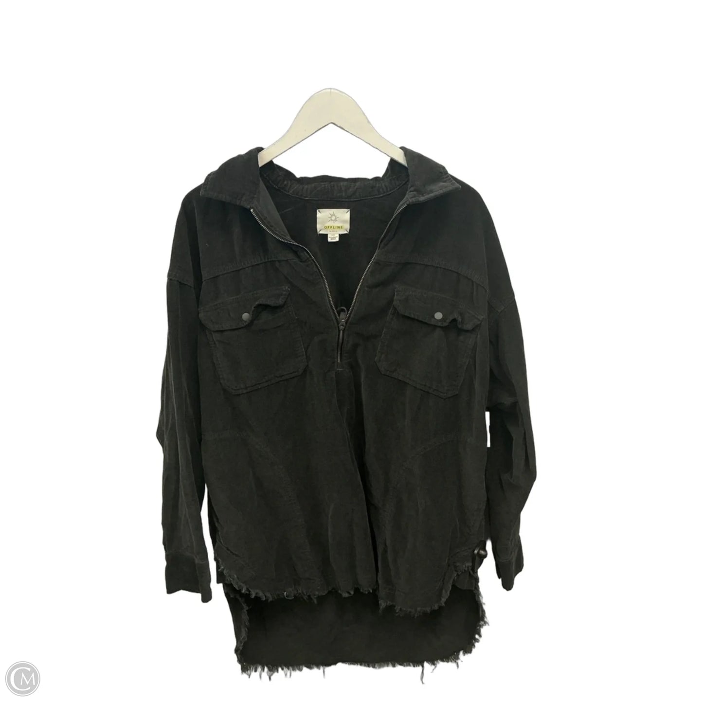 Jacket Shirt By Aerie In Black, Size: M