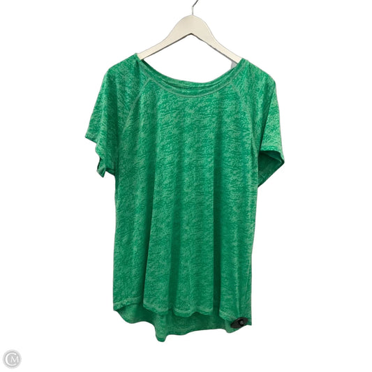 Athletic Top Short Sleeve By Tek Gear In Green, Size: Xxl
