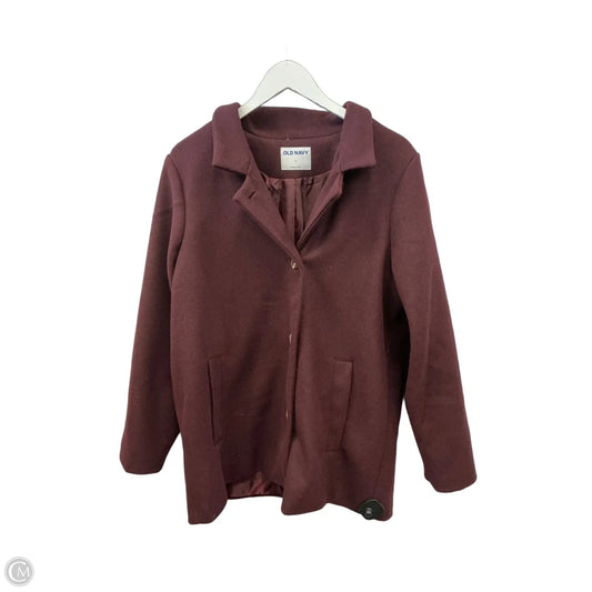 Coat Peacoat By Old Navy In Purple, Size: L