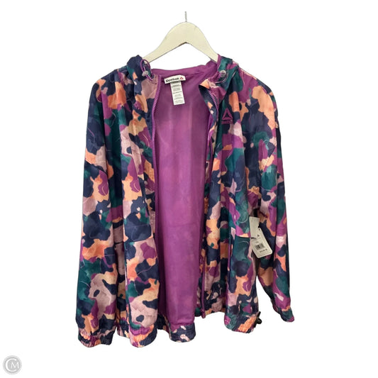 Athletic Jacket By Reebok In Purple, Size: Xxl