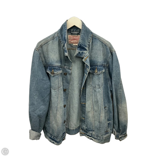 Jacket Denim By Clothes Mentor In Blue Denim, Size: Xl