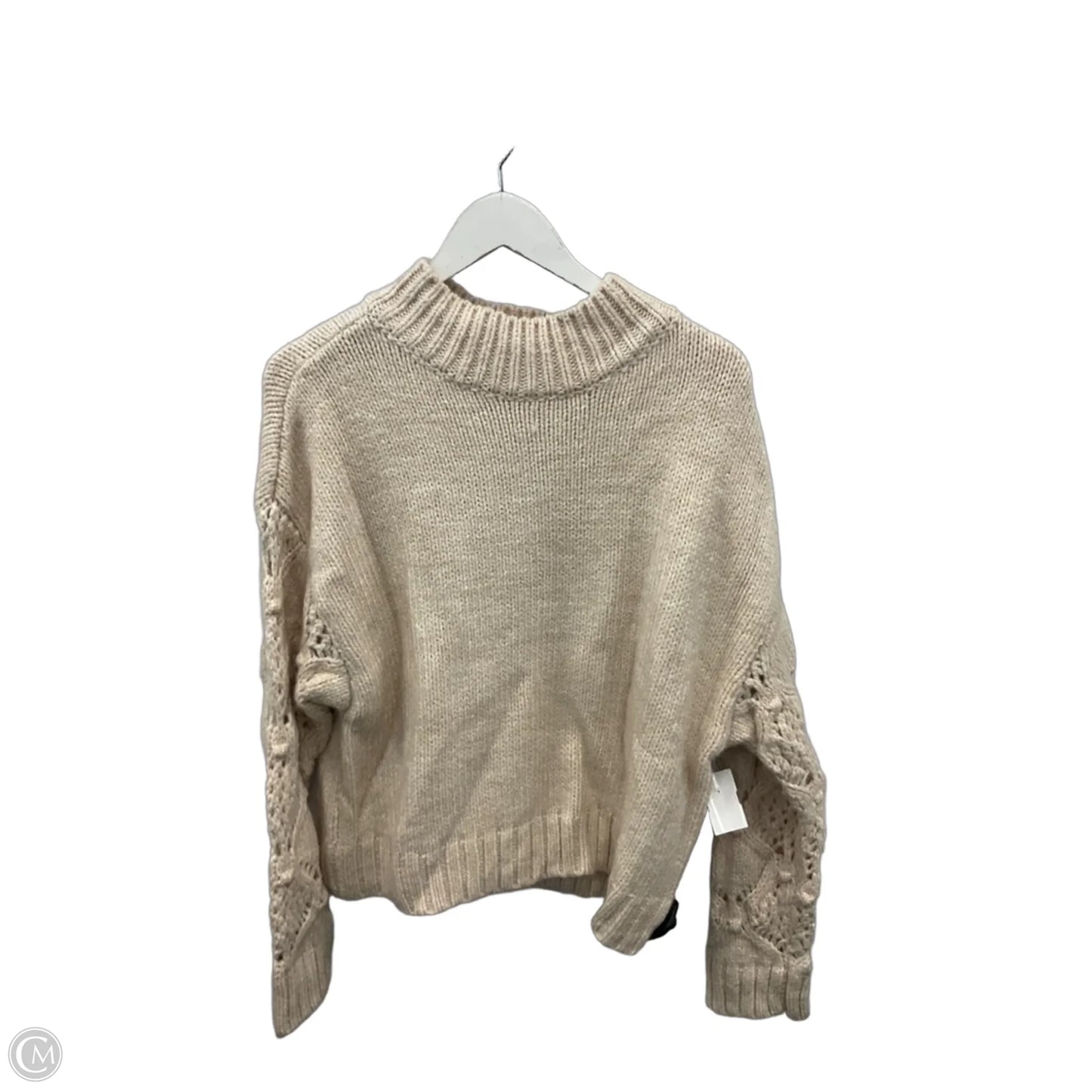 Sweater By Skies Are Blue In Cream, Size: M