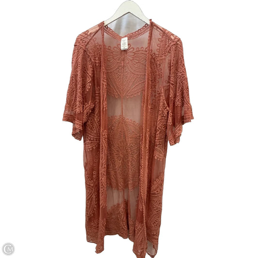 Kimono By Clothes Mentor In Pink, Size: Xxl