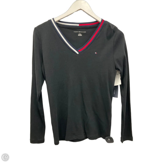 Top Long Sleeve By Tommy Hilfiger In Black, Size: S