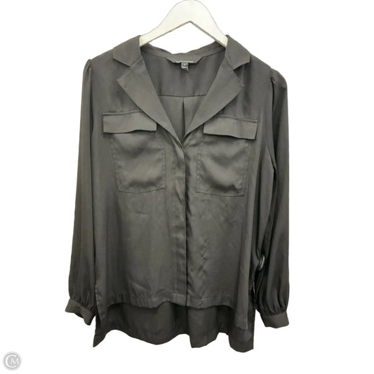 Top Long Sleeve By White House Black Market In Black, Size: S