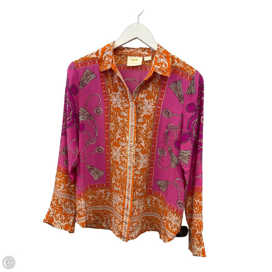 Top Long Sleeve By Maeve In Multi-colored, Size: S