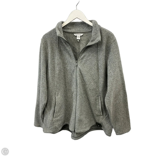 Athletic Jacket By Athleta In Grey, Size: 2x