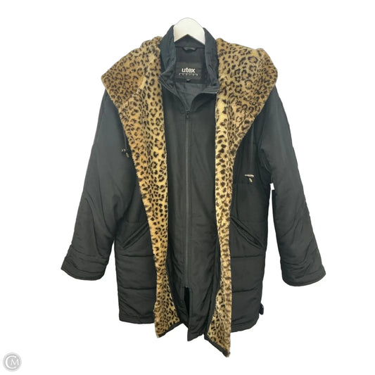 Coat Puffer & Quilted By Utex In Black, Size: L