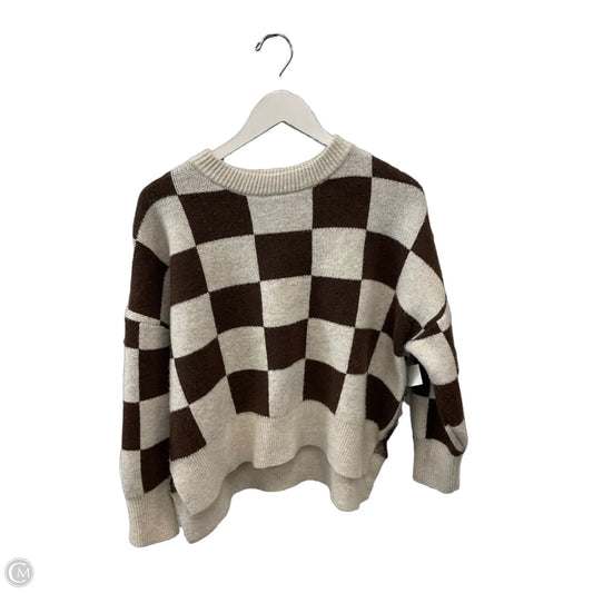 Sweater By Sincerely Jules In Checkered Pattern, Size: M