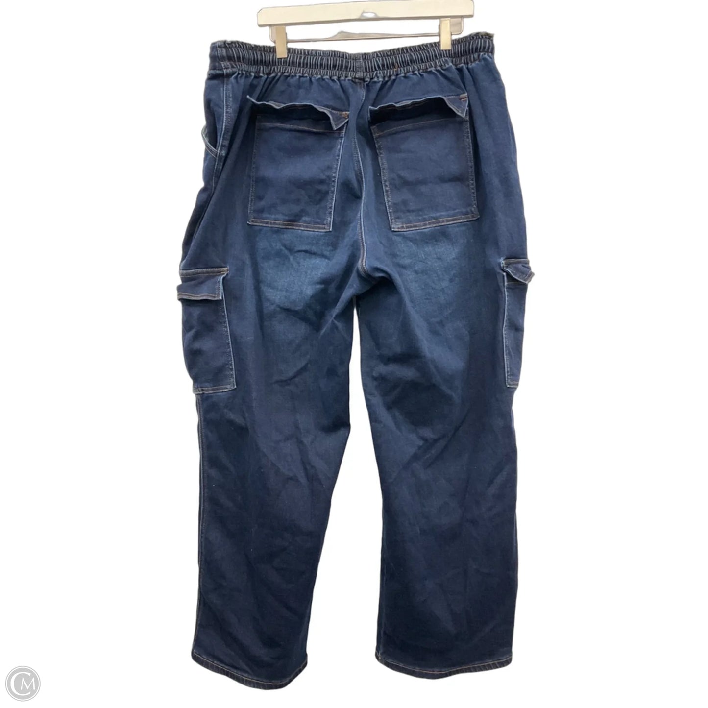 Jeans Wide Leg By Wax Jean In Blue Denim, Size: 20