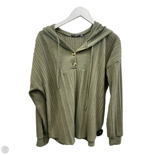 Top Long Sleeve By Cure In Green, Size: L
