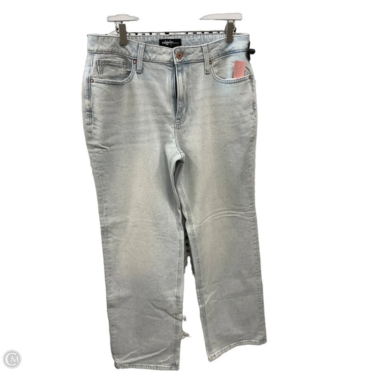 Jeans Wide Leg By Edgely In Blue Denim, Size: 14