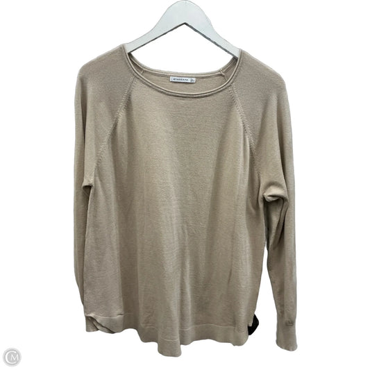 Top Long Sleeve By Staccato In Beige, Size: L