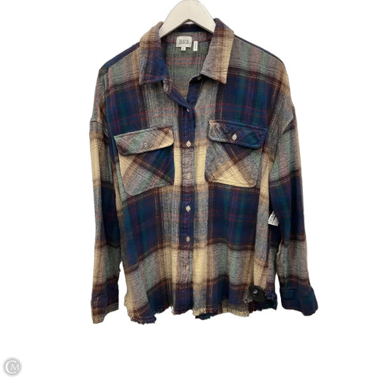 Top Long Sleeve By Bke In Multi-colored, Size: Xl