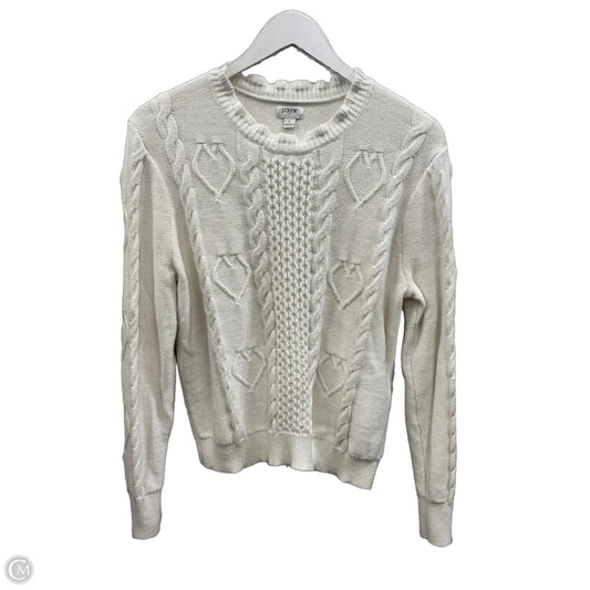 Sweater By J. Crew In White, Size: L