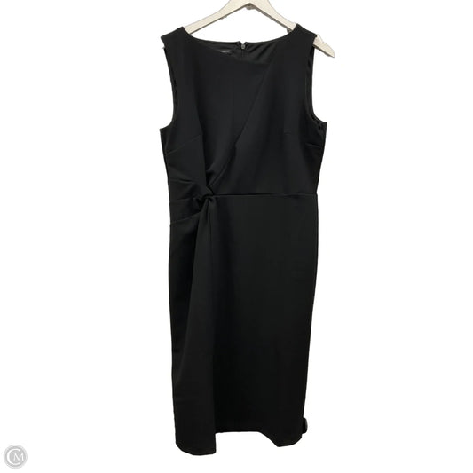 Dress Casual Midi By Talbots In Black, Size: L
