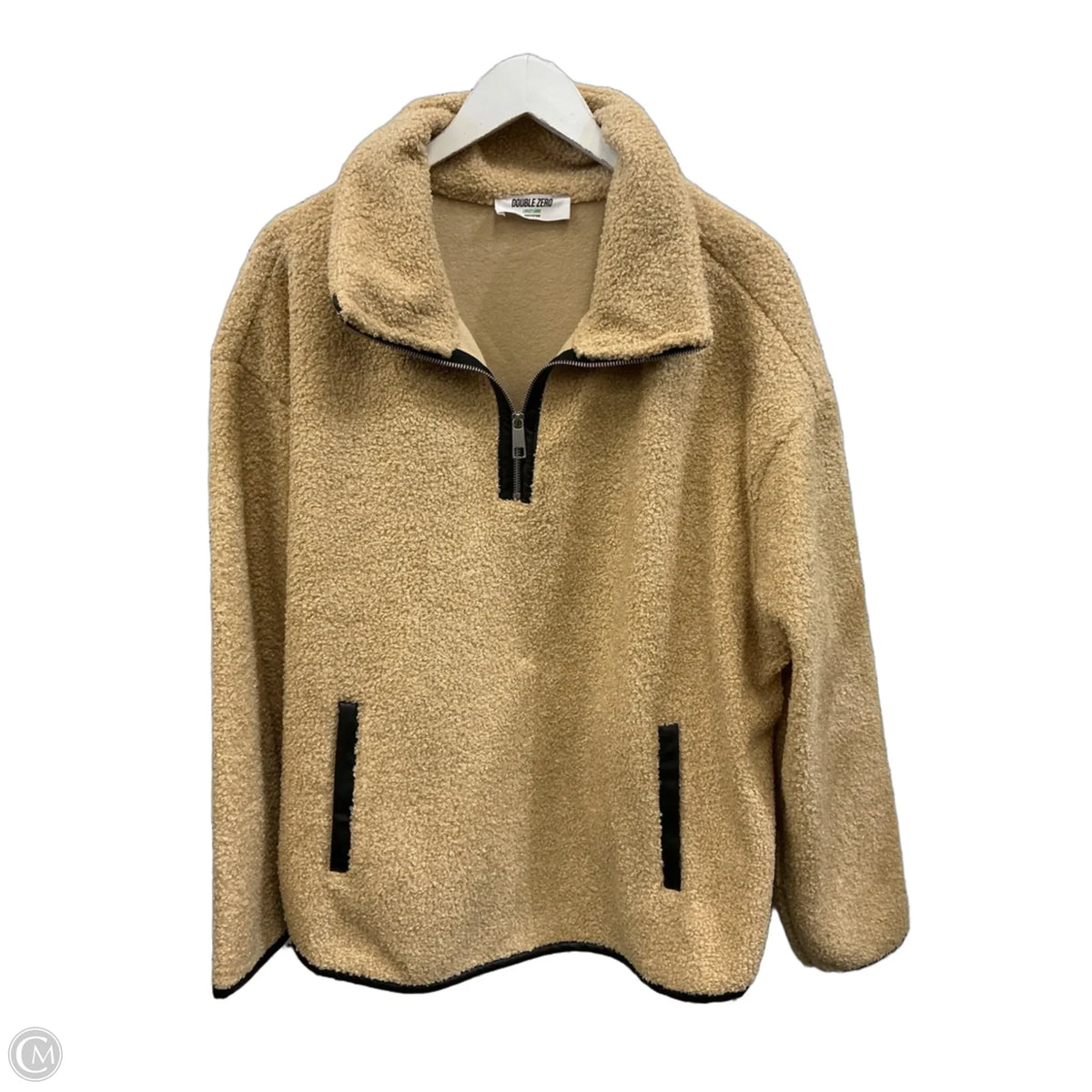 Sweatshirt Collar By Double Zero In Brown, Size: L