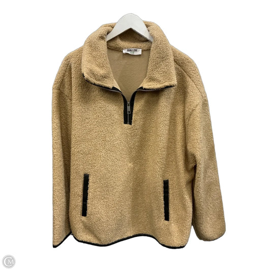 Sweatshirt Collar By Double Zero In Brown, Size: L