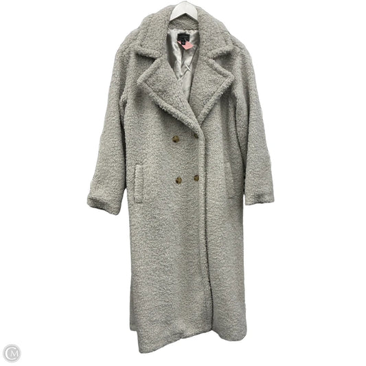 Coat Faux Fur & Sherpa By G By Giuliana In Grey, Size: Xl