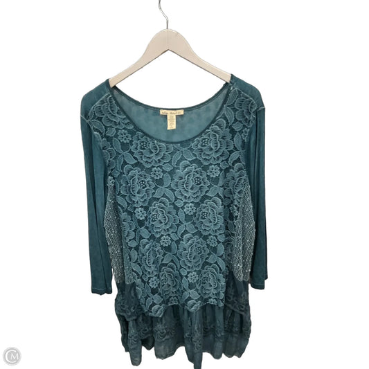 Top Long Sleeve By Indigo Thread In Blue, Size: Xl