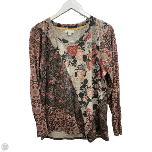 Top Long Sleeve By One World In Multi-colored, Size: Xl