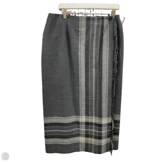Skirt Maxi By Talbots In Grey, Size: 16