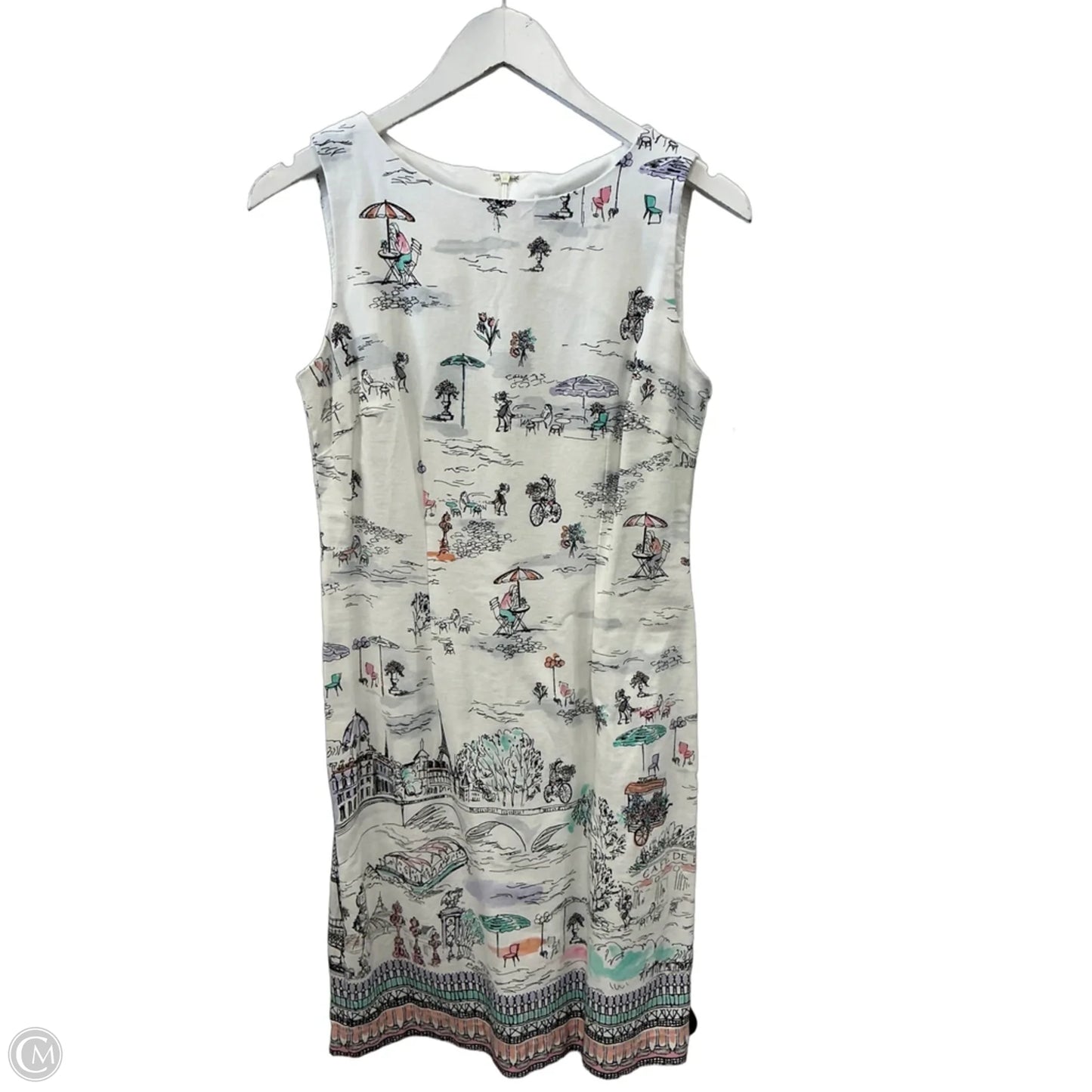 Dress Casual Midi By Clothes Mentor In White, Size: S