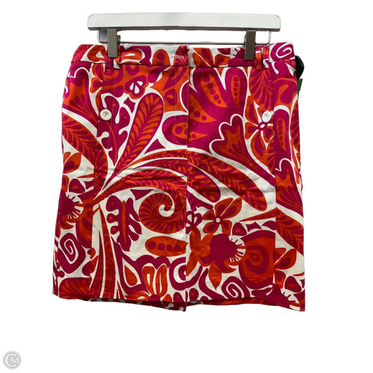 Skirt Mini & Short By Elliott Lauren In Orange & Pink, Size: S