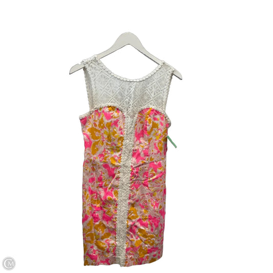 Dress Designer By Lilly Pulitzer In Pink & Yellow, Size: S