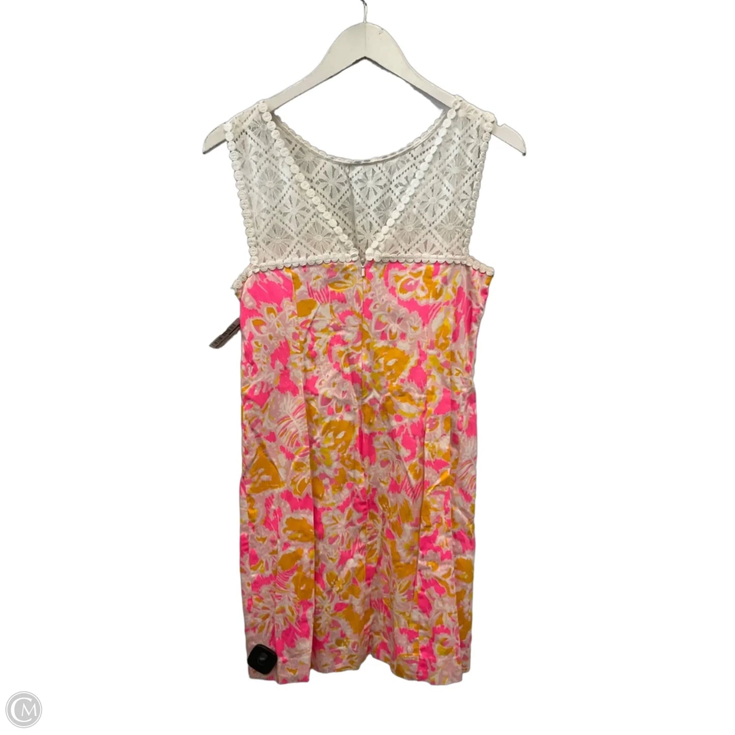 Dress Designer By Lilly Pulitzer In Pink & Yellow, Size: S
