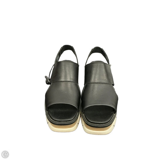 Sandals Heels Block By Sorel In Black, Size: 8.5
