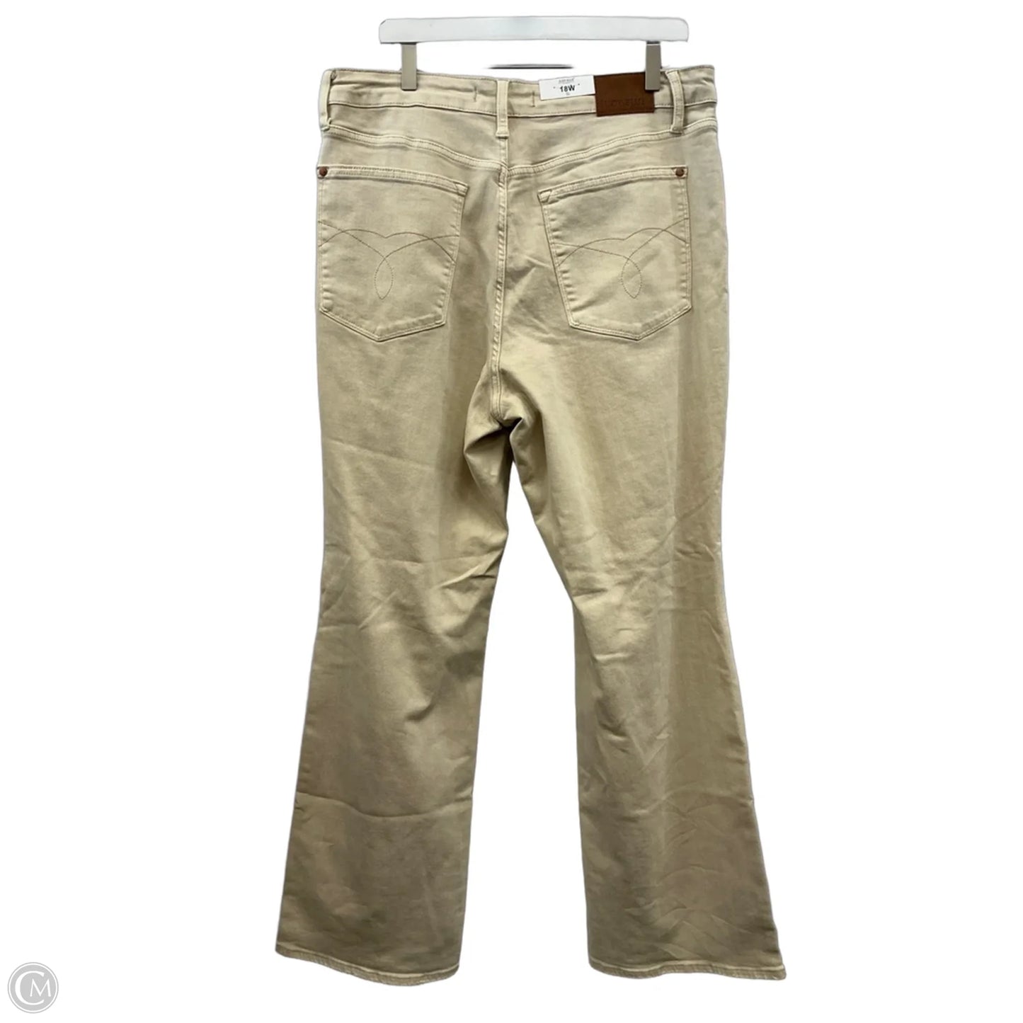 Jeans Straight By Judy Blue In Beige, Size: 18
