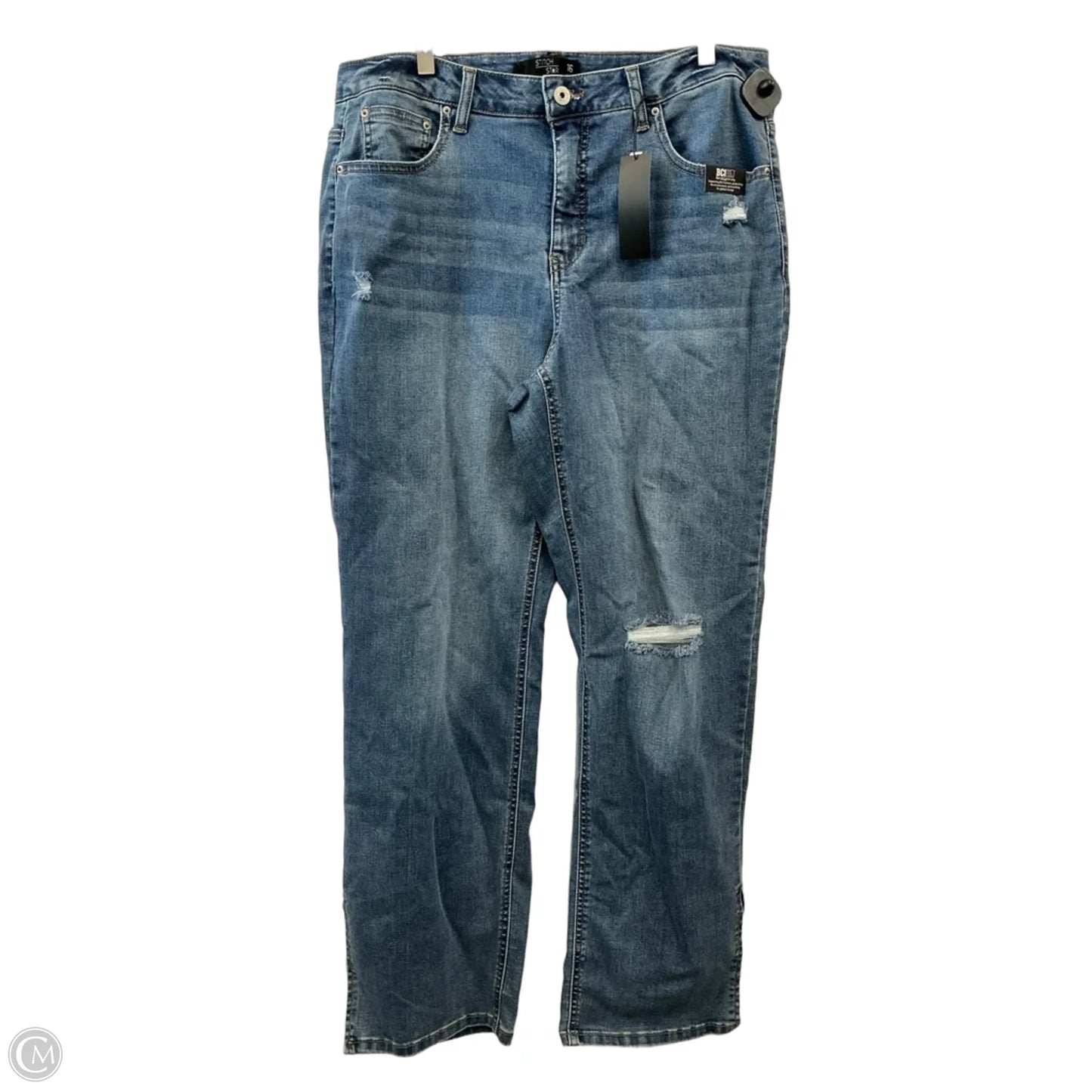 Jeans Straight By Stitch Star In Blue Denim, Size: 16