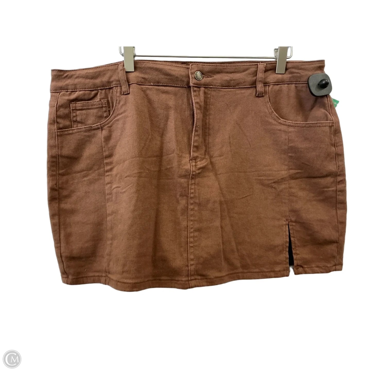 Skirt Midi By Clothes Mentor In Brown, Size: 20