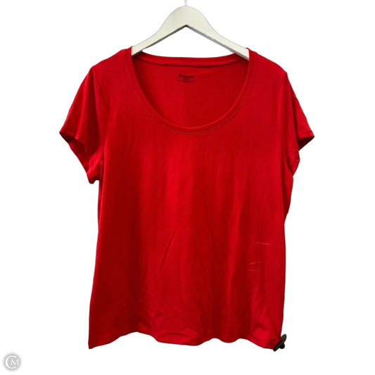 Top Short Sleeve By No Boundaries In Red, Size: Xxl