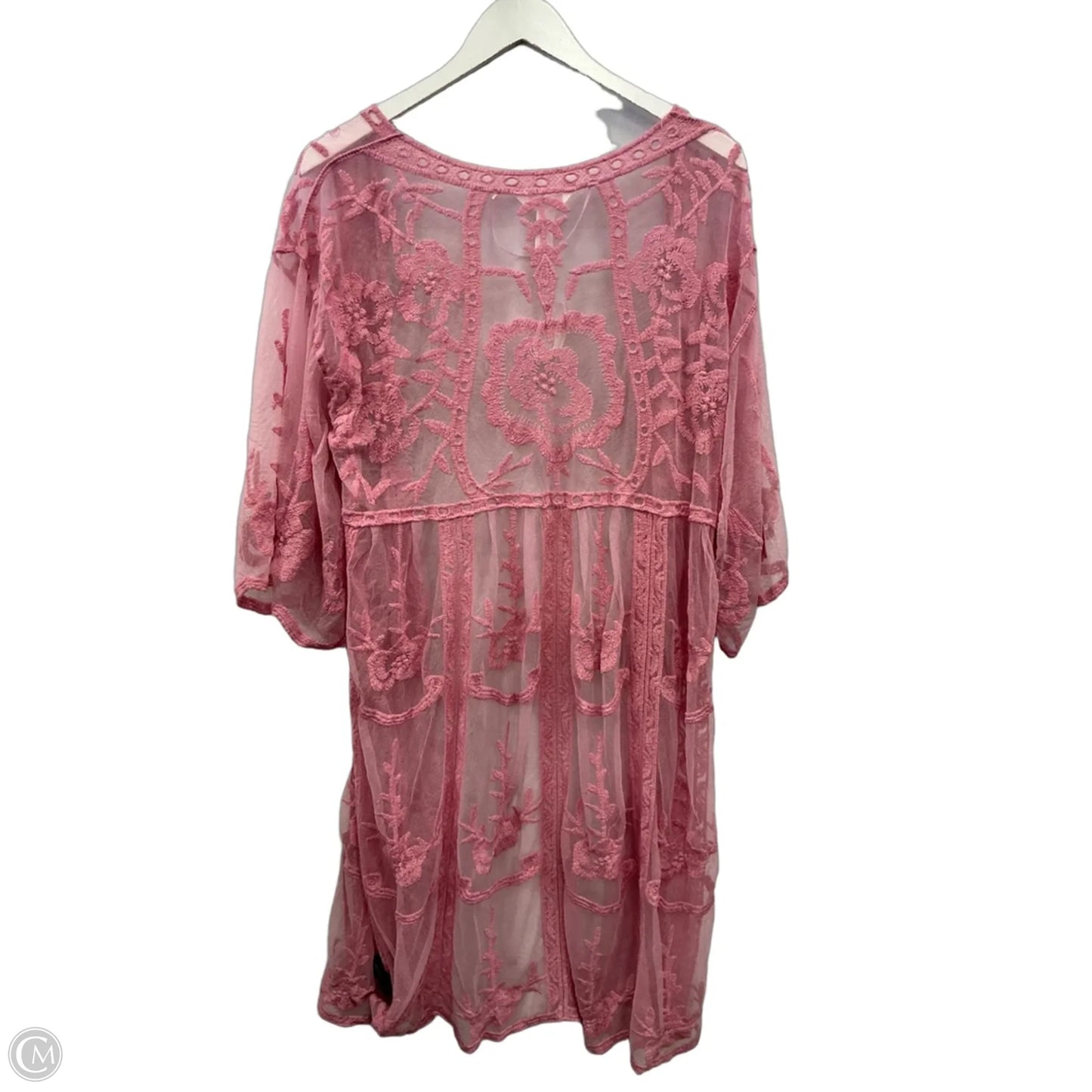 Kimono By Clothes Mentor In Pink, Size: Osfm
