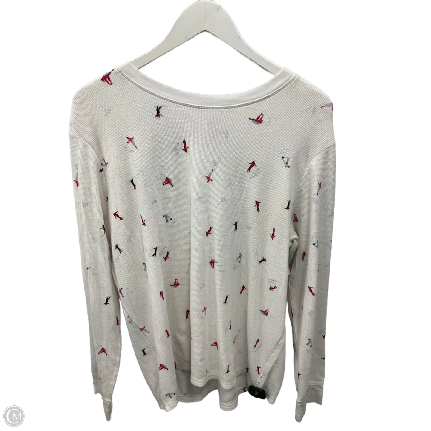 Top Long Sleeve By Victorias Secret In White, Size: 2x