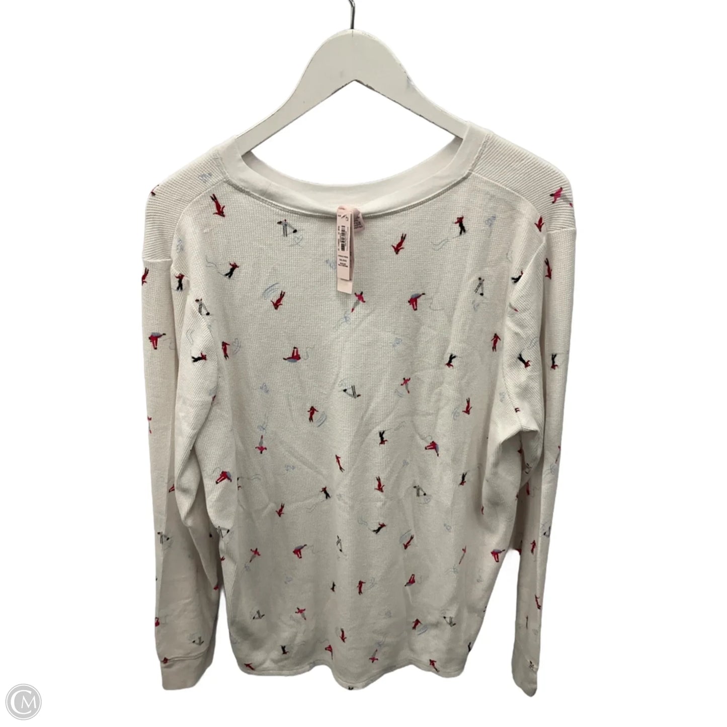 Top Long Sleeve By Victorias Secret In White, Size: 2x