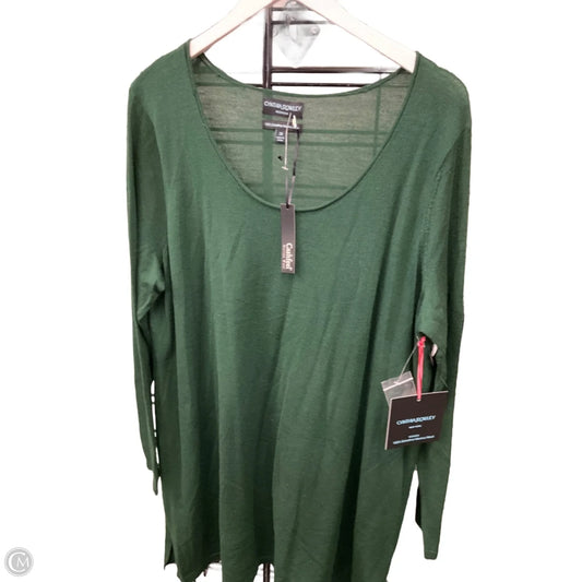 Top Long Sleeve By Cynthia Rowley In Green, Size: 2x