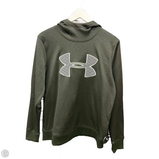 Athletic Sweatshirt Hoodie By Under Armour In Green, Size: M
