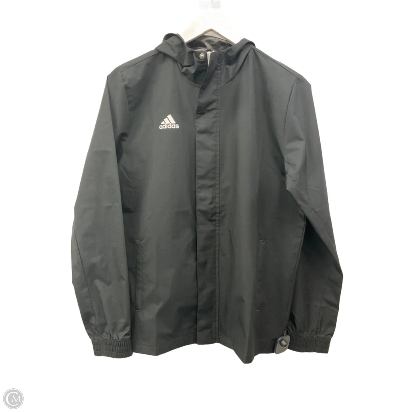 Jacket Windbreaker By Adidas In Black, Size: L