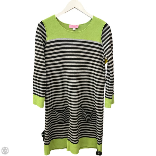 Dress Casual Short By Eliza J In Striped Pattern, Size: M