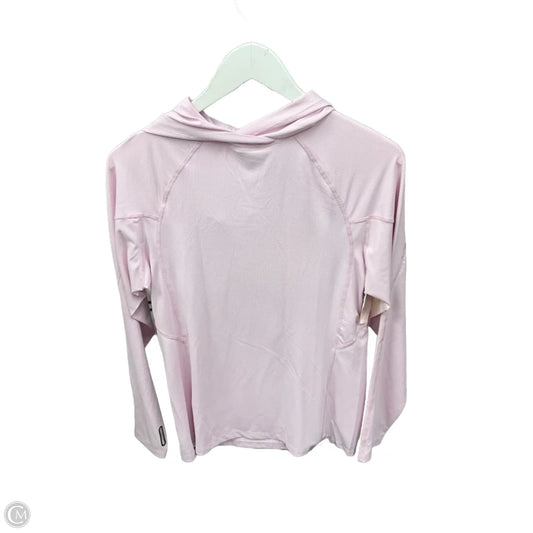Athletic Top Long Sleeve Hoodie By Cmf In Pink, Size: S