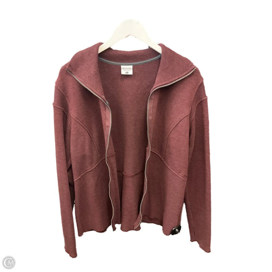 Athletic Jacket By Columbia In Maroon, Size: Xl