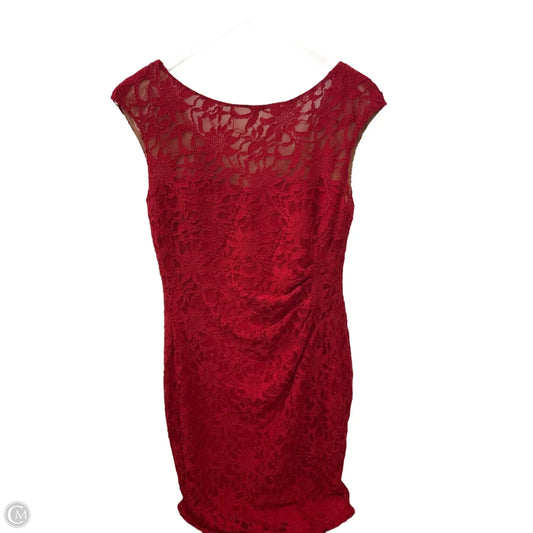 Dress Casual Short By Lauren By Ralph Lauren In Red, Size: M