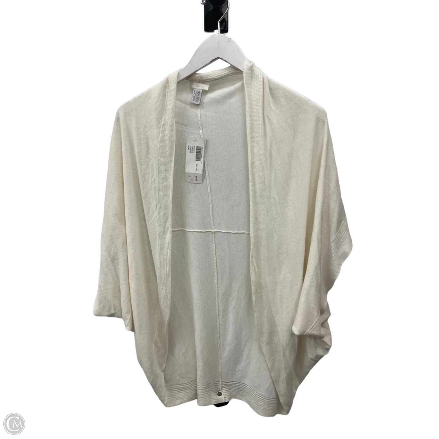 Cardigan By Chicos In Cream, Size: L