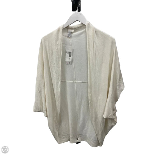 Cardigan By Chicos In Cream, Size: L