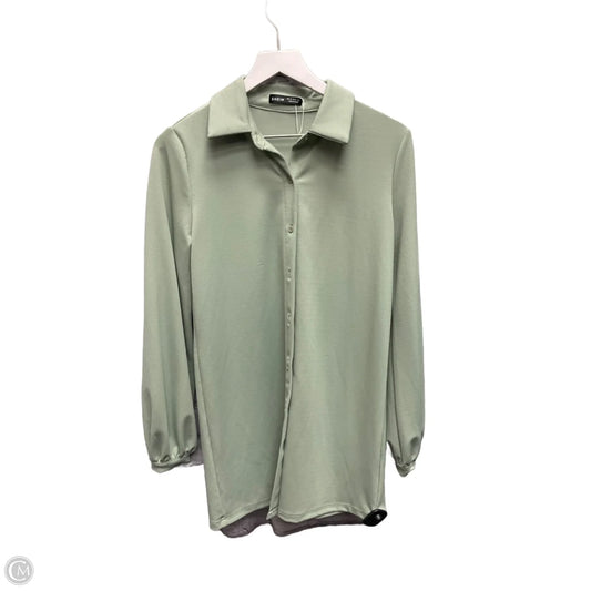 Tunic Long Sleeve By Shein In Green, Size: Xs