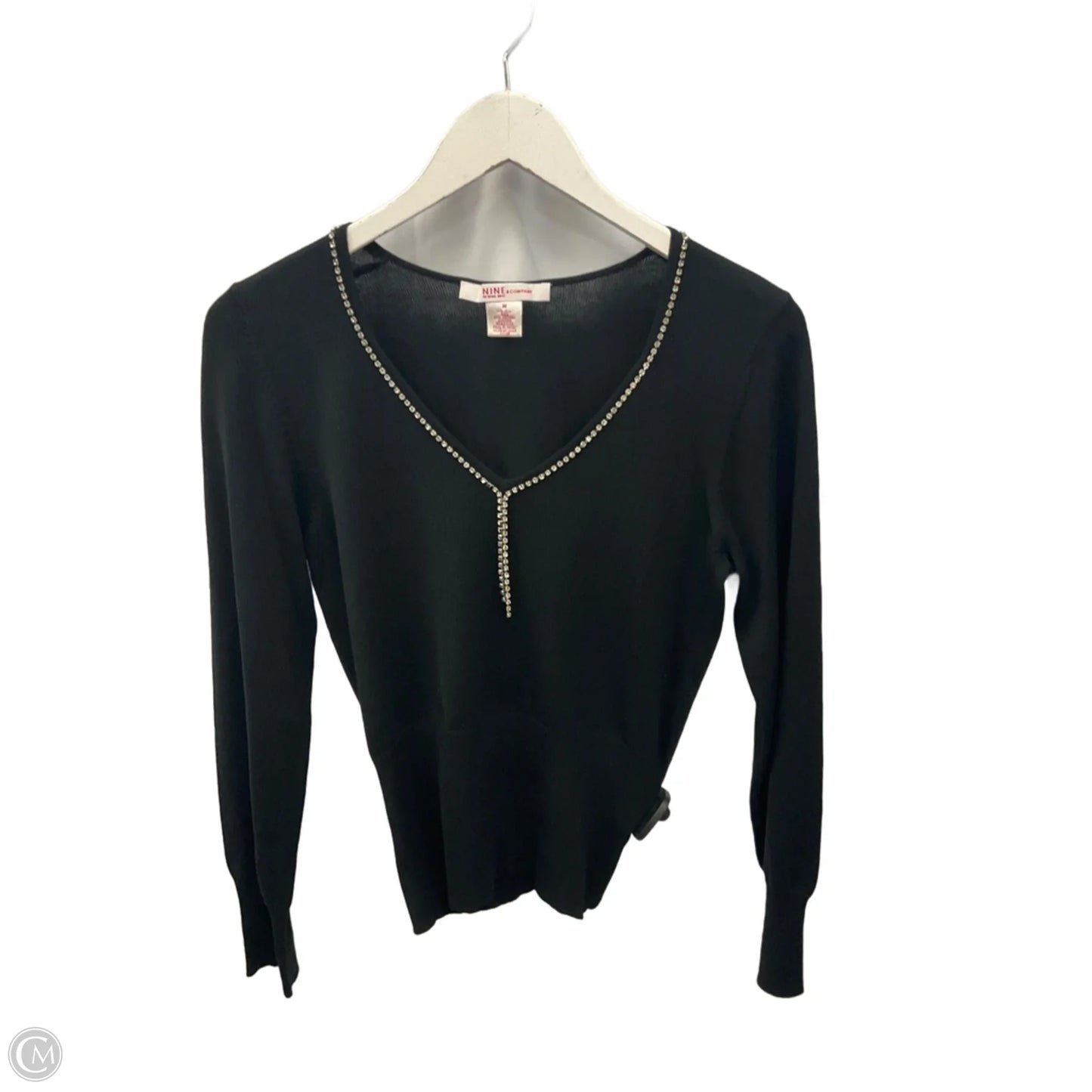 Sweater By Nine And Company In Black, Size: M