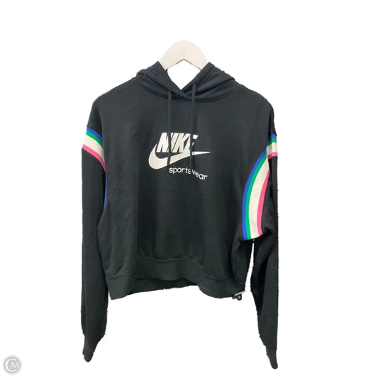 Sweatshirt Hoodie By Nike Apparel In Black, Size: M